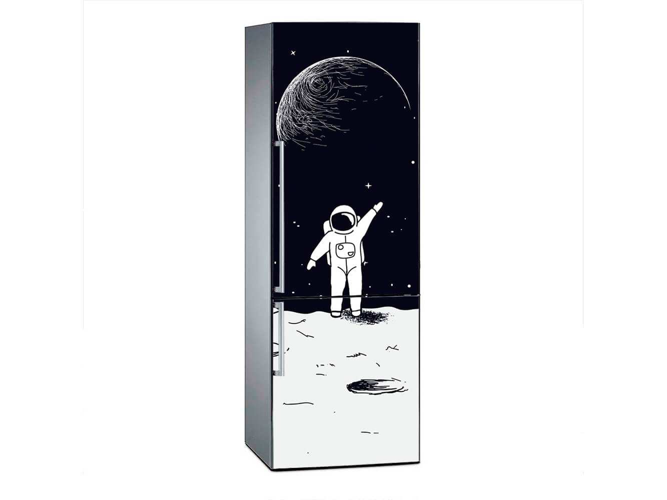 VINILO PARA PUERTA CON ASTRONAUTA