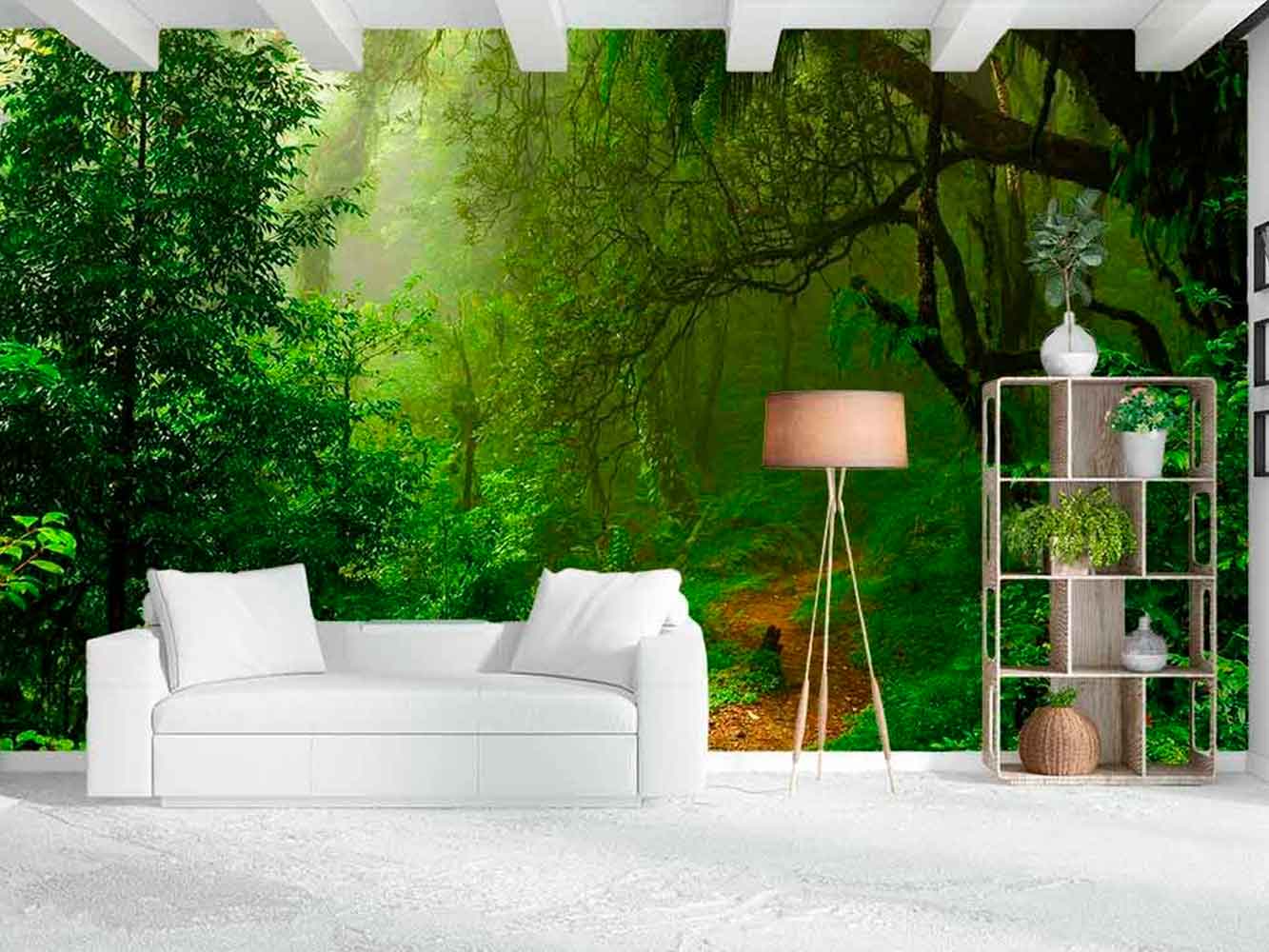 Fotomurales vinilos paredes naturaleza tropical  Pared vinilo, Decoración  de unas, Esquina de meditación