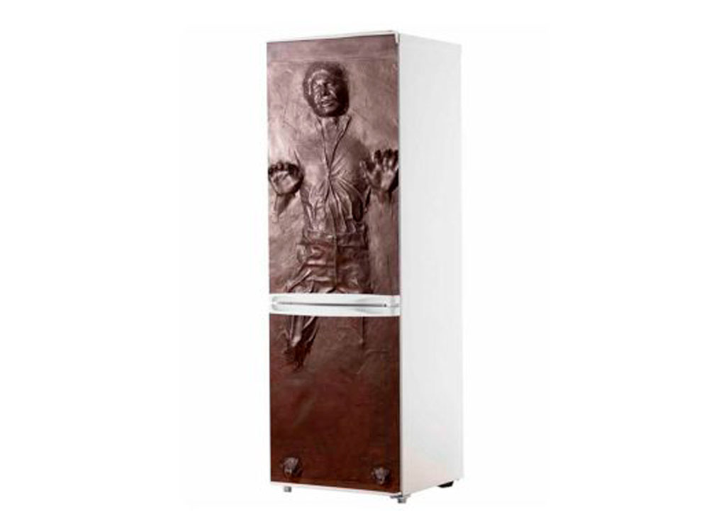Oedim Vinilo Frigorífico Han Solo en Carbonita 185x60cm | Adhesivo  Resistente | Pegatinas de Nevera Económicas y Elegantes | Vinilo Nevera
