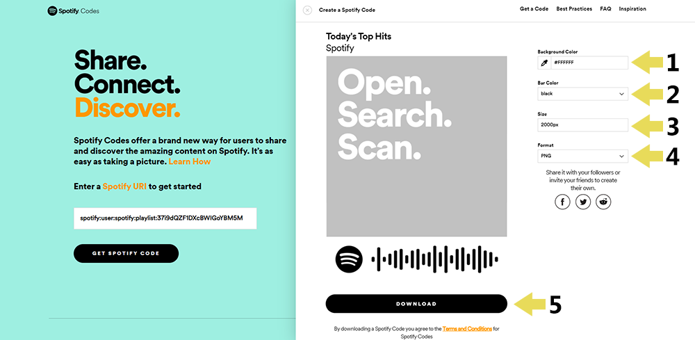 Cuadro Spotify Transparente Placa Personalizada C/tu Canción