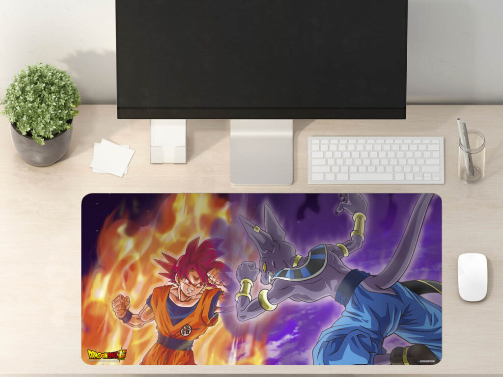 Alfombrilla Escritorio Dragon Ball Super Goku Vs Beerus Oedim Decor